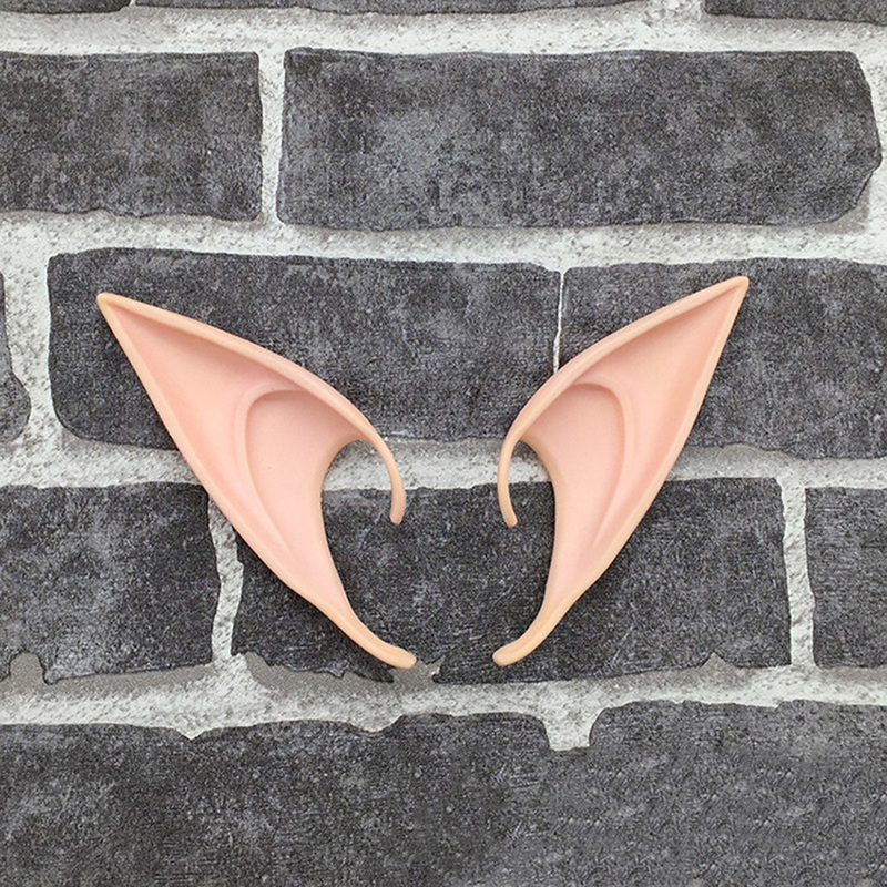 Látex suave punto mágico Ángel Hada elfo orejas Cosplay máscara Halloween mascarillas máscara Prosthetic Anime decoración suministros de