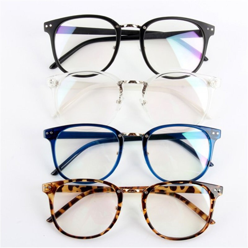 Stijlvolle Unisex Tij Optische Glazen Ronde Frame Brillen Metalen Pijl UV400 Lens Eyewear