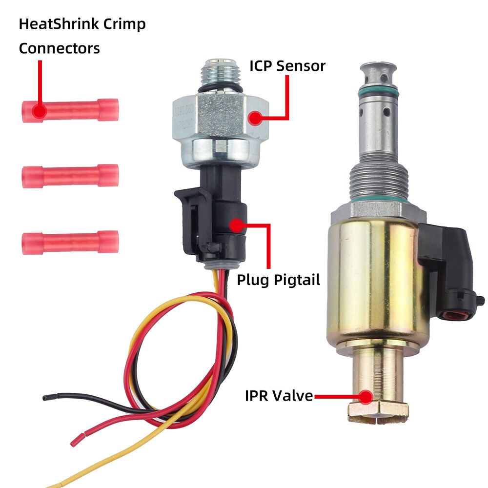 SOPEDAR Injection Pressure Valve IPR ICP Fuel Injection Pressure Regulator For Ford F-250 F-350 F-450 F6TZ9F838A F81Z9C968AB