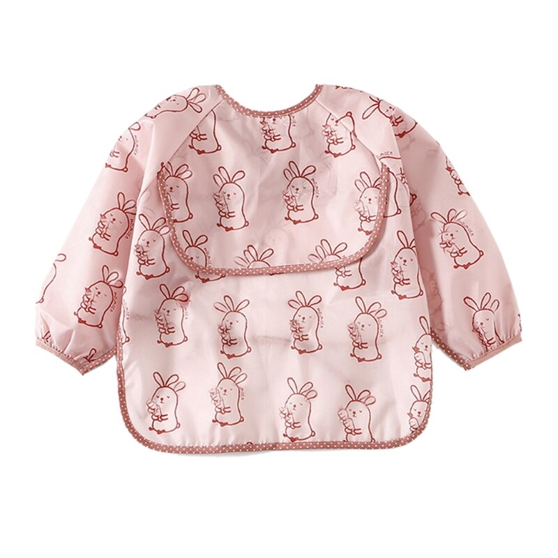 Baby Kids Peuter Lange Mouwen Sjaal Waterdicht Art Kiel Voeden Bib Schort Pocket Baby Jongens Meisjes Burp Doek
