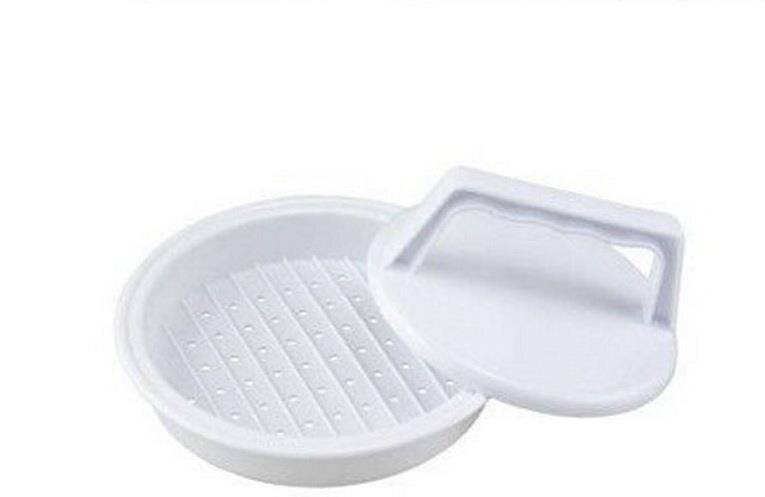 Plast burgerpress hamburger kjøtt biff grille bbq maker form diy kjøkken