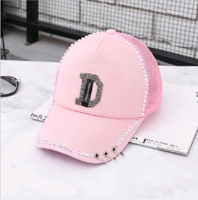 Volledige Kristal Bloemen Denim Baseball Cap Bling Strass hip hop Verstelbare Snapback Hoed voor vrouwen Verstelbare
