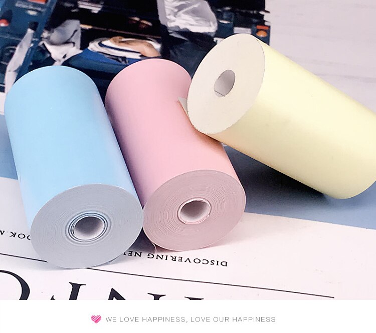 Modelli applicabili per carta da stampa termica a colori per stampante Miao P1 e Ericsson A6 5 rotoli