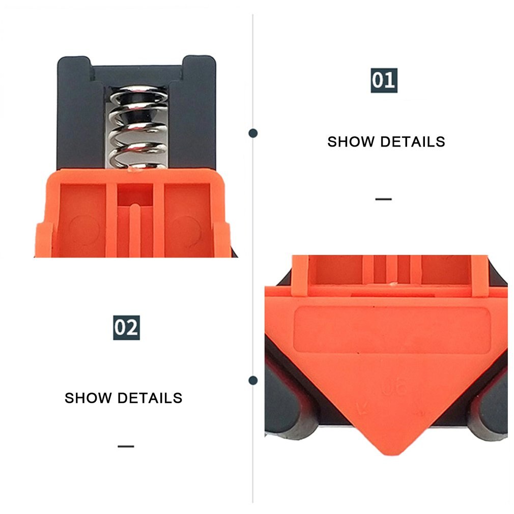 90 Degree Woodworking Clamp Right Angle Fixing Clips Picture Frame Corner Clamps Hand Tools Furniture Repaire DIY Fixture Gadget