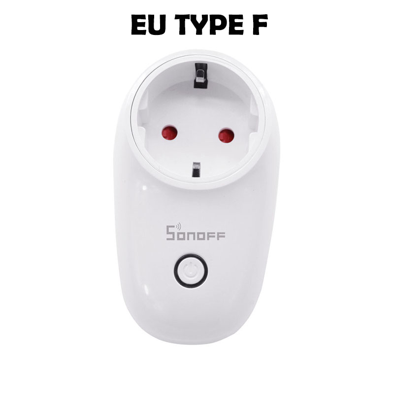 Itead sonoff s26 versão da ue wi fi casa inteligente sem fio soquete app controle remoto via ewelink trabalho com alexa google casa ifttt: S26 F DE