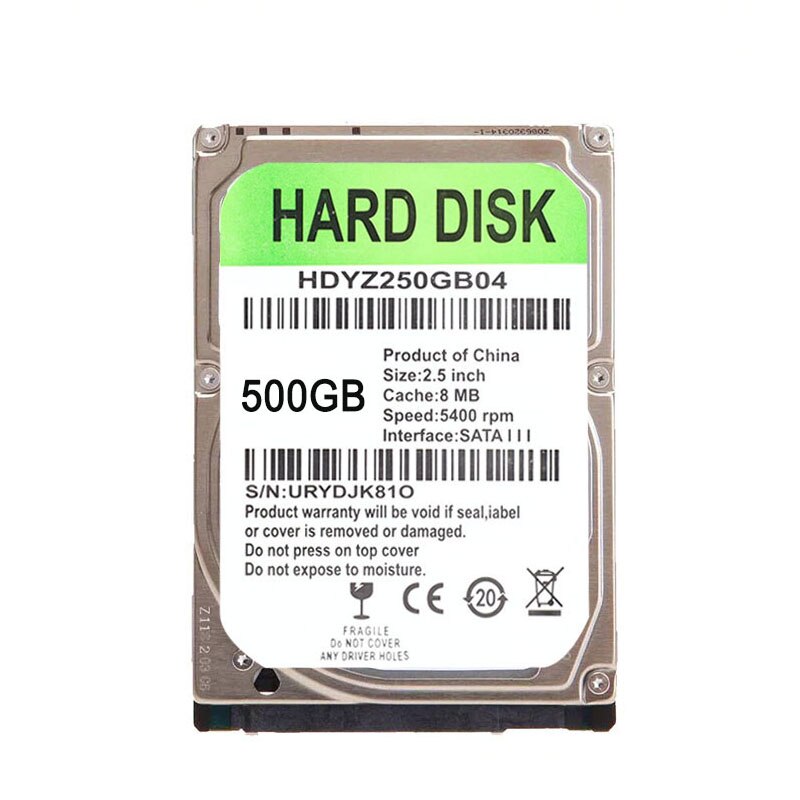 Hard Drive HDD 5400 rpm SATA3 160 250 320GB 500GB SSD 480GB SSD hard disk SATA 3.0 6Gbs Write 200MS Read 400MSSpeed 50-130MS