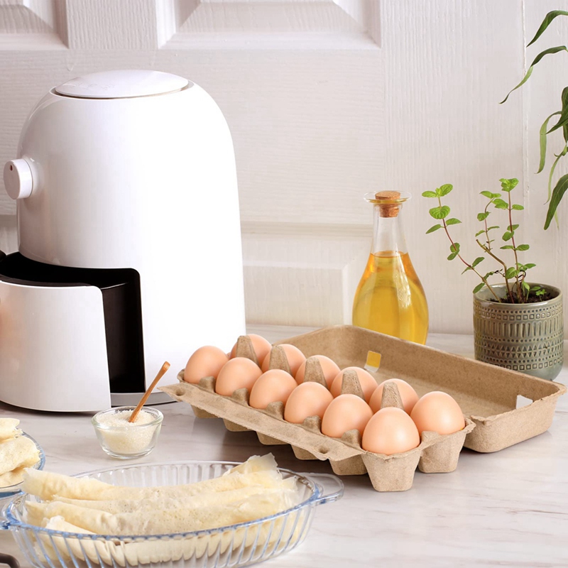 Cajas de cartón de 20 piezas para huevos, contenedor vacío, soporte para pulpa de papel