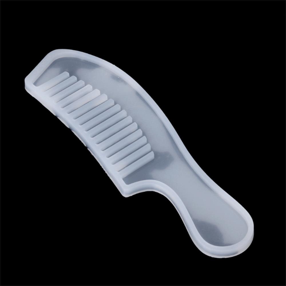 Moldes de resina epoxi de molde de Peine de silicona transparente 3D para DIY, herramientas de fabricación de joyas, suministros de artesanía a mano