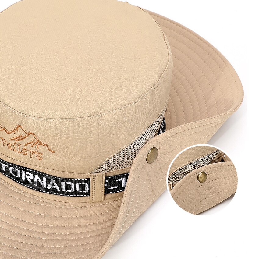 Upf 50+  solhat hat spand cowboy mænd kvinder fiskeri boonie hatte sol uv beskyttelse lang stor bred brim mesh vandreture udendørs strand kasket