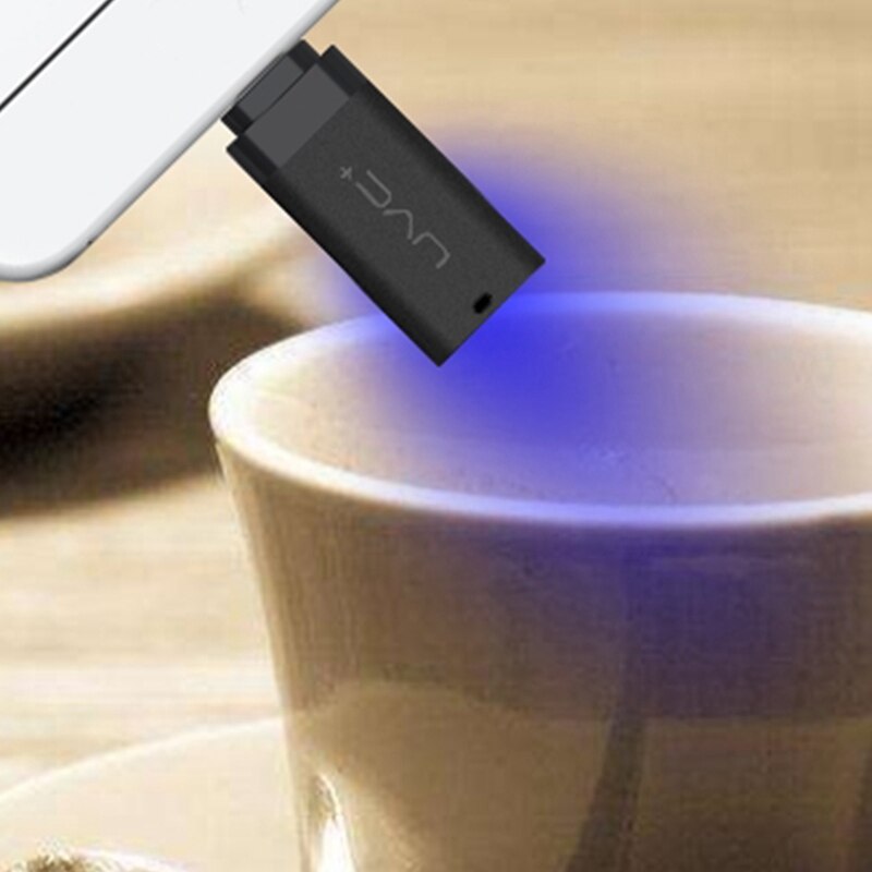 Mini UVC LED Tiefe Uv Desinfektion Lampe Telefon USB Micro-Keimtötende Haushalt Lampe für Android Typ-C Schwarz