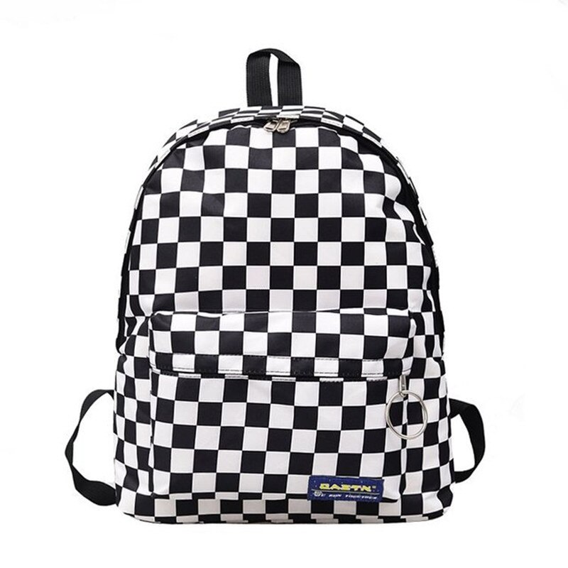 Frauen Männer Unisex Gitter Rucksack Neue Trend schachbrett Teenager Schule Tasche Paare Zurück Pack Reisetasche: Default Title