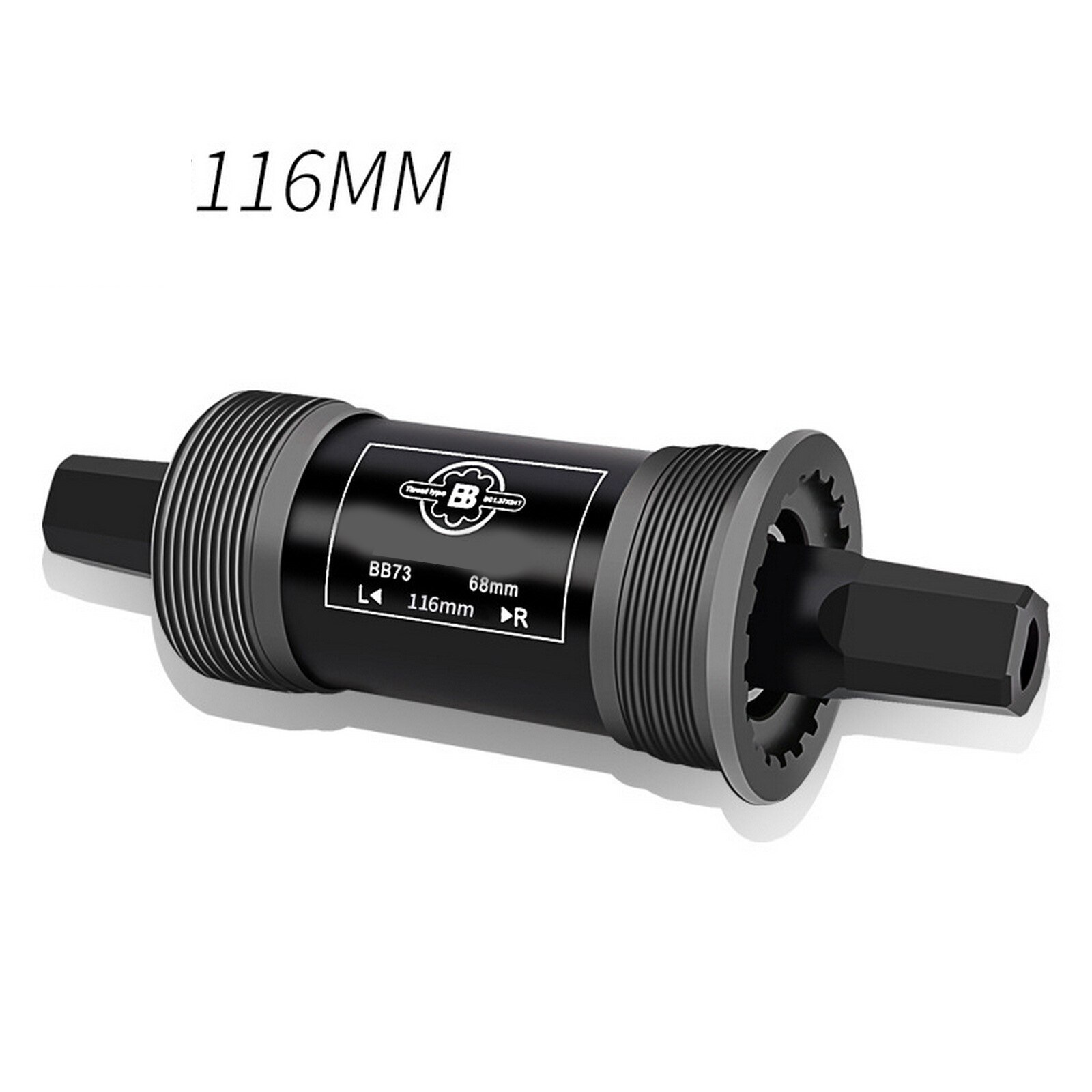 Vierkante Mtb Fiets Trapas 68Mm Fiets Vierkante Taper Schroefdraad Trapas Bb Voor Vierkante Tapered Crankstel: 116mm