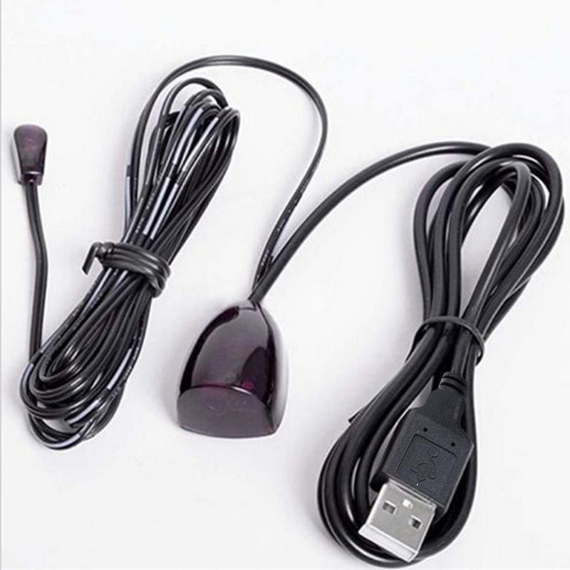 USB infrarrojo IR receptor de Control remoto, transportador, extensor, repetidor, emisor USB, adaptador para decodificador de Audio