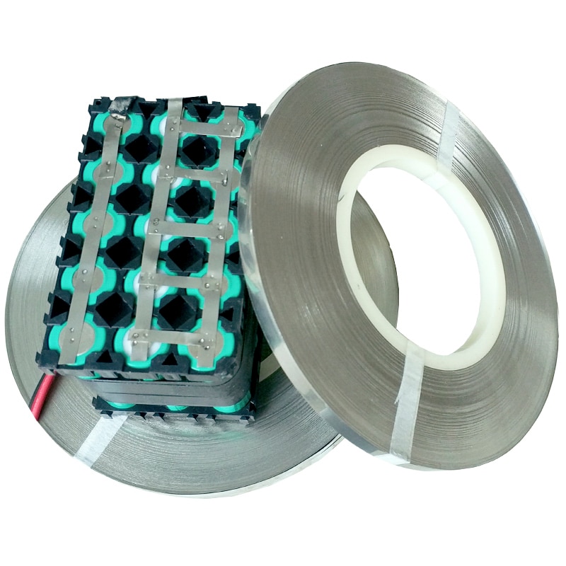 1kg Nickel Strips 0.1x5mm 18650 Battery Pack Spot Welding Nickel Belt Nickel Plated Steel Strip Lithium Battery Connecting Sheet