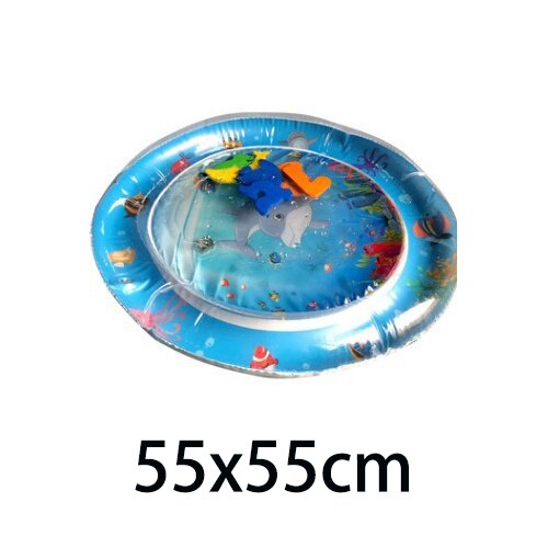 Inflatable Baby Water Mat Tummy Time Kids Cushion Fun Play Baby Gyms Mat Developing Baby Coordination Ability Sensory Experience: D