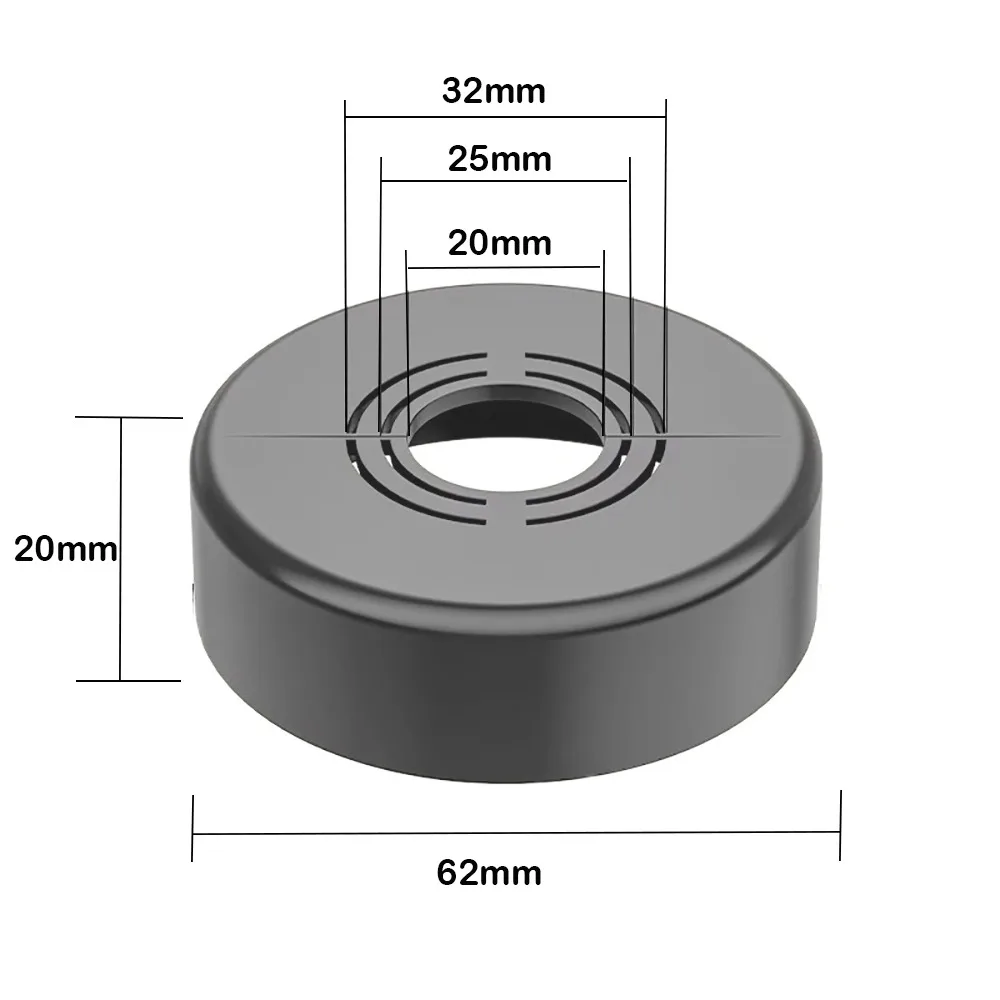 Useful ABS Shower Kitchen Faucet Cover Adjustable Plating Faucet Decorative Cover Wall Flange Kitchen Tap Accessories Shower: Dark Grey