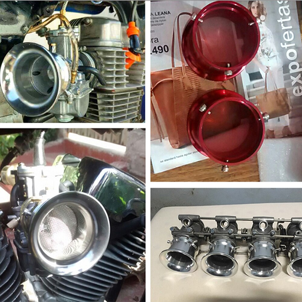 ALconstar-50mm Luftfilter Pilz Kopf Motorrad Vergaser Luftfilter Mit Mesh Reiniger Intake Rohr Geändert Roller