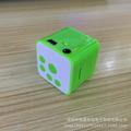 Mini Size Portable Anti-electromagnetic Interference Music Player MP3 Cube Shape Audio Player Support TF Card Speaker: green