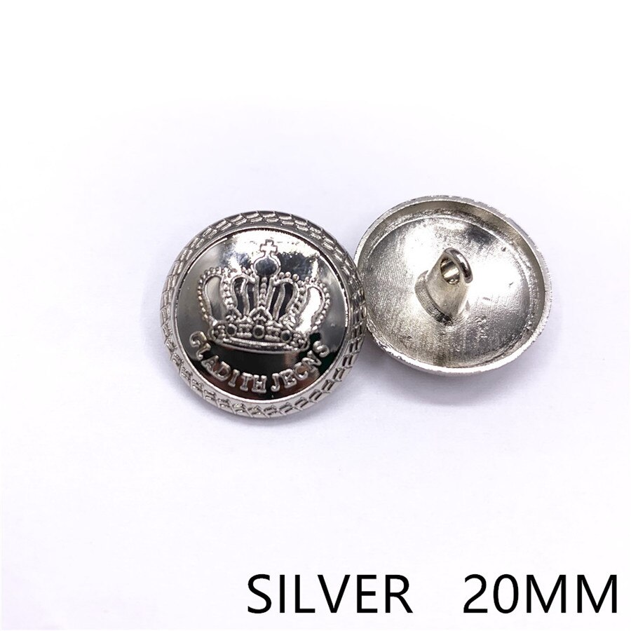 RJ922,10pcs,27mm gold metal buttons in Gold color,Imperial crown Classic British style,garment accessories DIY materials: SILVER 20MM