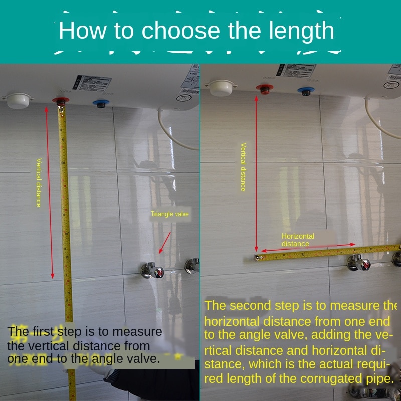 Tubo corrugado de acero inoxidable 304, manguera de entrada a prueba de agua y explosión de alta presión, tubo de salida de conexión de inodoro para lavabo
