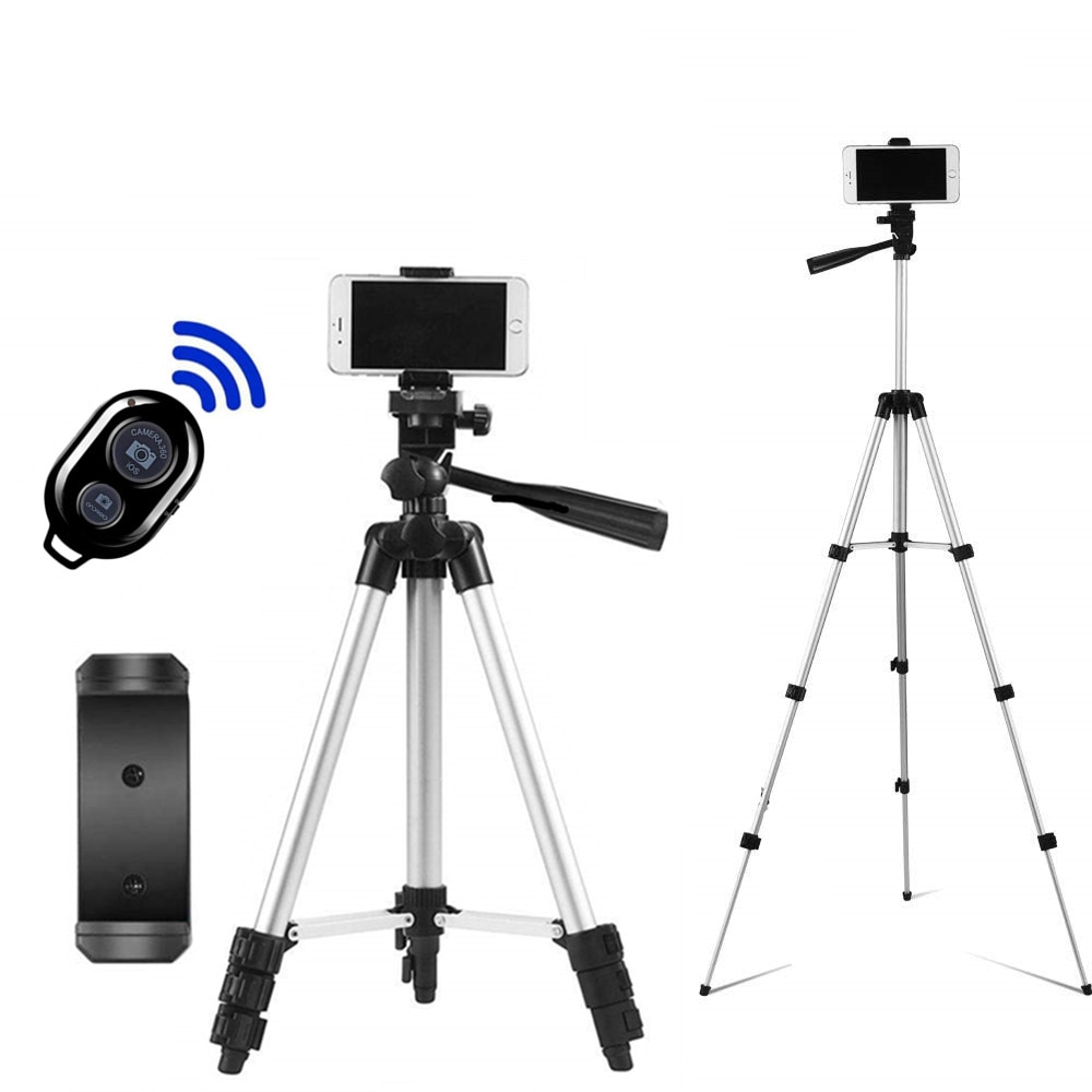 Treppiede Per Il Mobile Treppiede Della Macchina Fotografica Monopiede Cam Dslr Bastone Para Bluetooth Per La Macchina Fotografica Scatola di Foto Del Supporto Da Tavolo Smartphone Treppiede