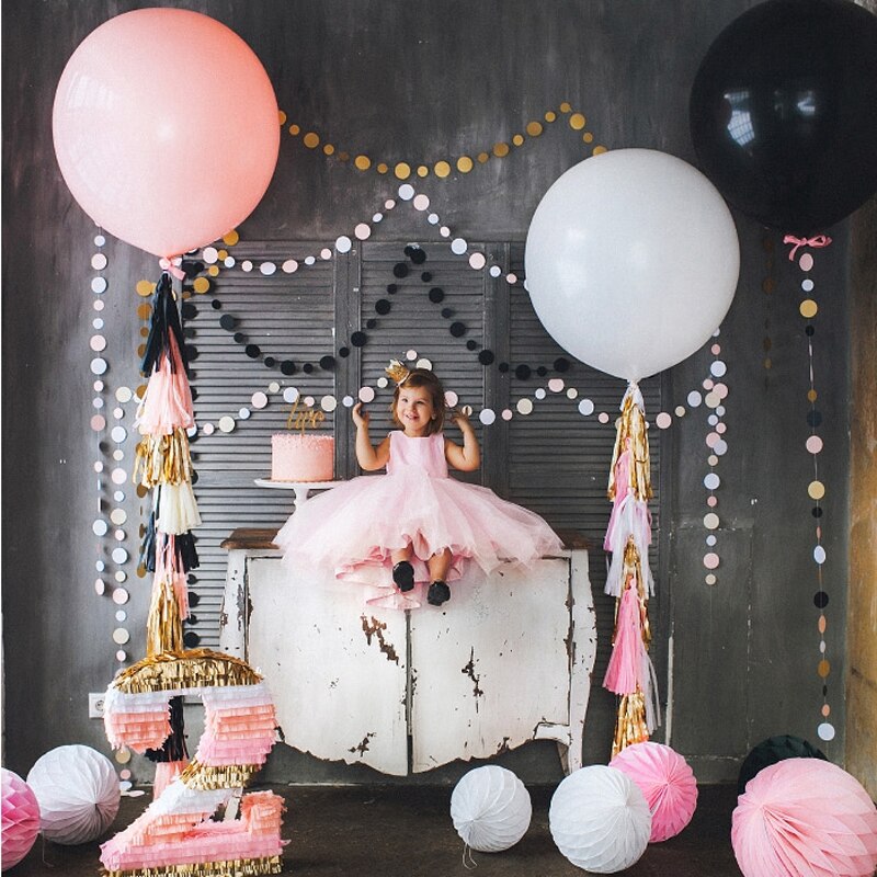 36 pouces géant 90cm coloré rond Latex ballons hélium gonflable mariage fête d'anniversaire grand ballon fête décoration fournitures