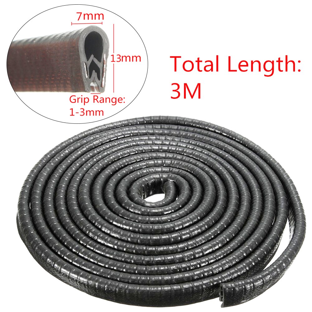 U-vorm Autodeur Edge Weer Rubber Afdichting Strip Afdichting Autodeur Afdichtstrip Mold Trim