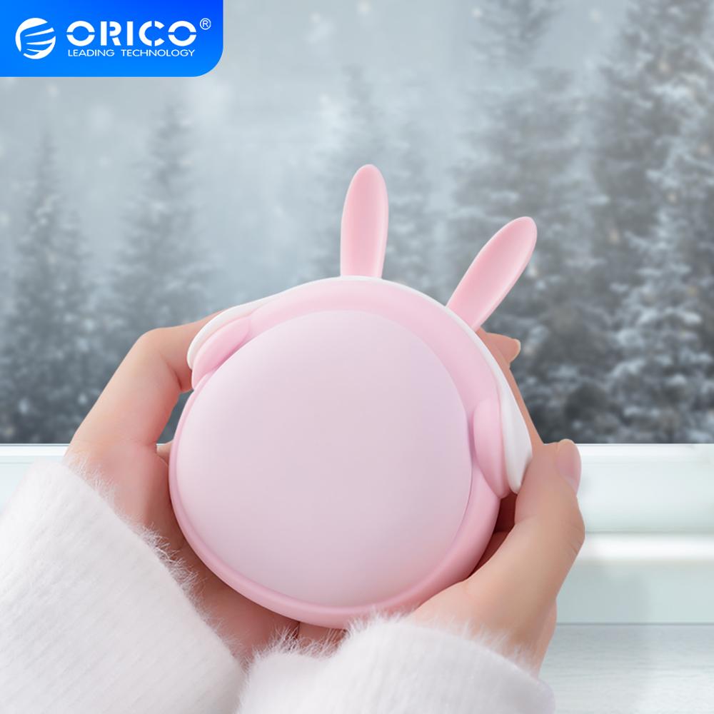 ORICO Scaldino della Mano 6000mAh Accumulatori E Caricabatterie Di Riserva USB RICARICABILE Riscaldatore Tasca Portatile Doppio-lato di Inverno Dello Scaldino