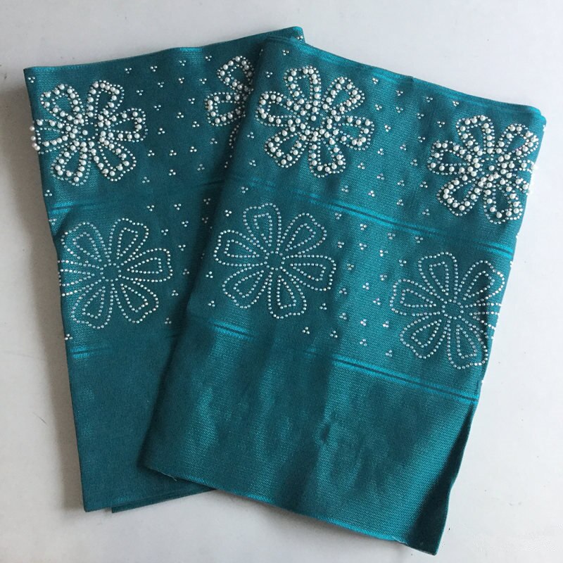 les plus récentes pierres et perles africain aso oke headtie wrapper aso ebi femmes headtie 5 couleurs disponibles gele headtie 30