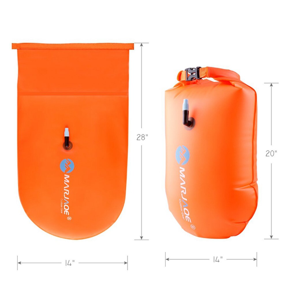 Swim Float Premium Waterdichte Opblaasbare Dry Bag Zwemmen Boei Voor Open Water Zwemmers