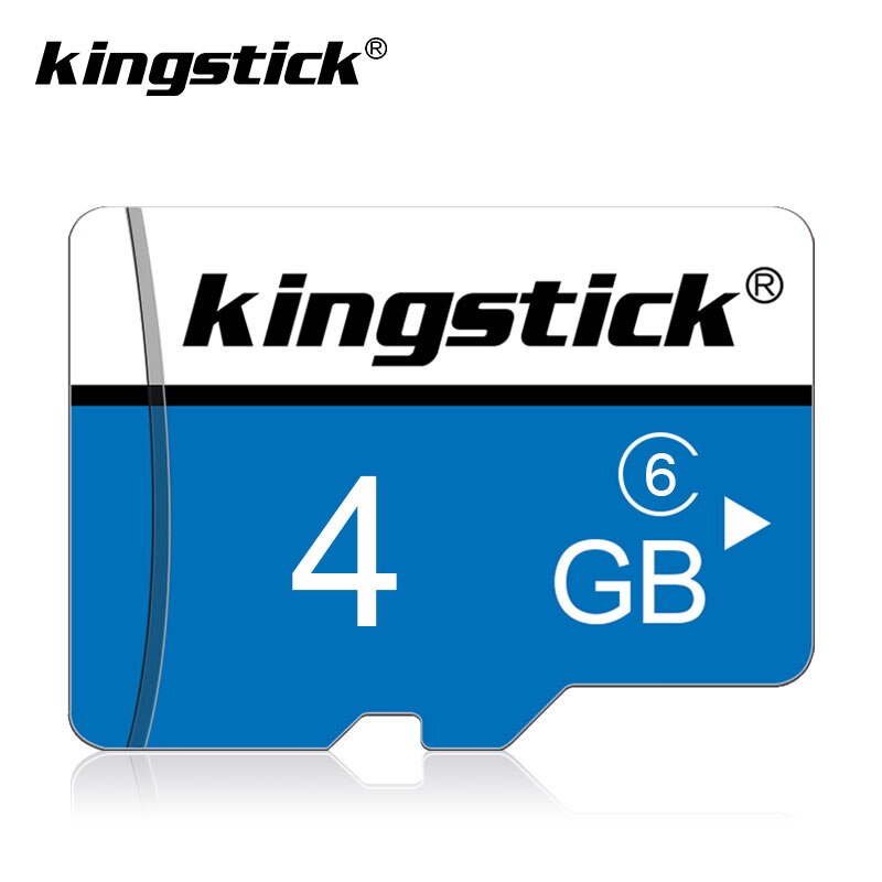 Kingstick Wit Blauw Card 32Gb 64Gb 128G Geheugenkaart Class10 Microsd Flash Kaarten 32Gb Cartao De memoria Tf Card Gratis Adapter: 4GB