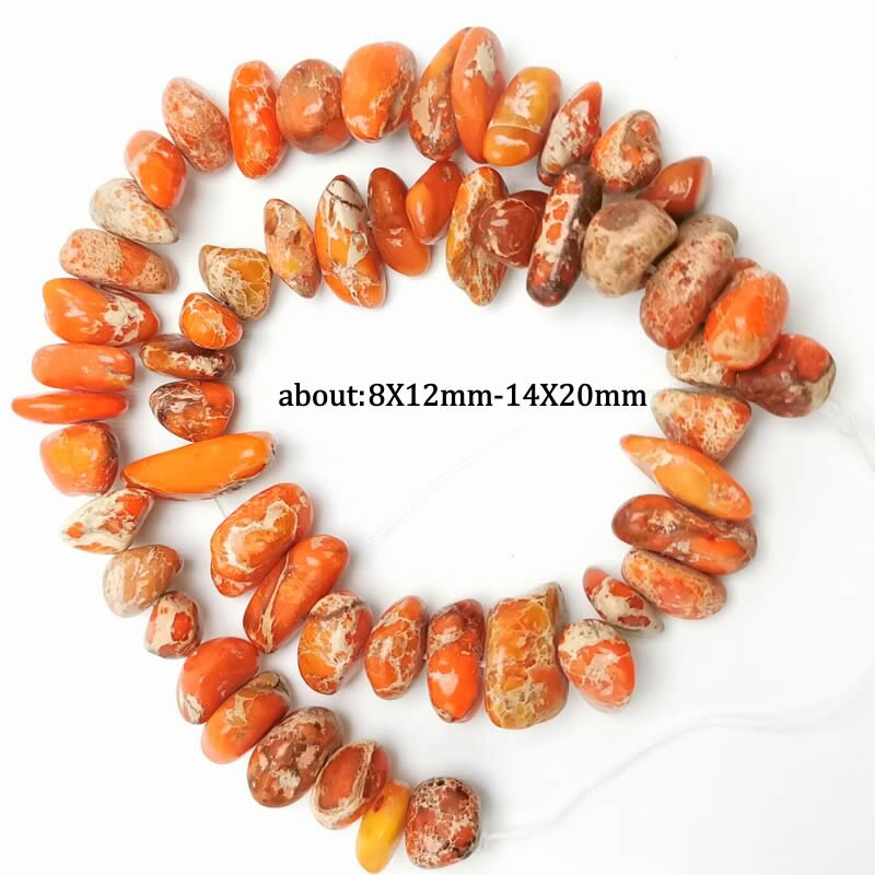 Natural Stone Beads 5-20mm Imperial stone Seafloor sediment 16 inch Lrregular Gravel Beads Diy Bracelet For Jewelry making