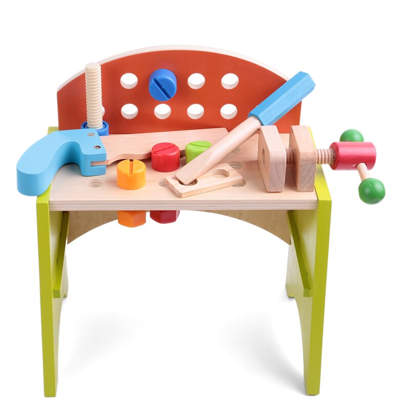 Holz Spielzeug Multifunktionale Werkzeug Tisch freundlicher murmeln Kombination Montage Spielzeug Junge Demontage Werkzeug Kasten