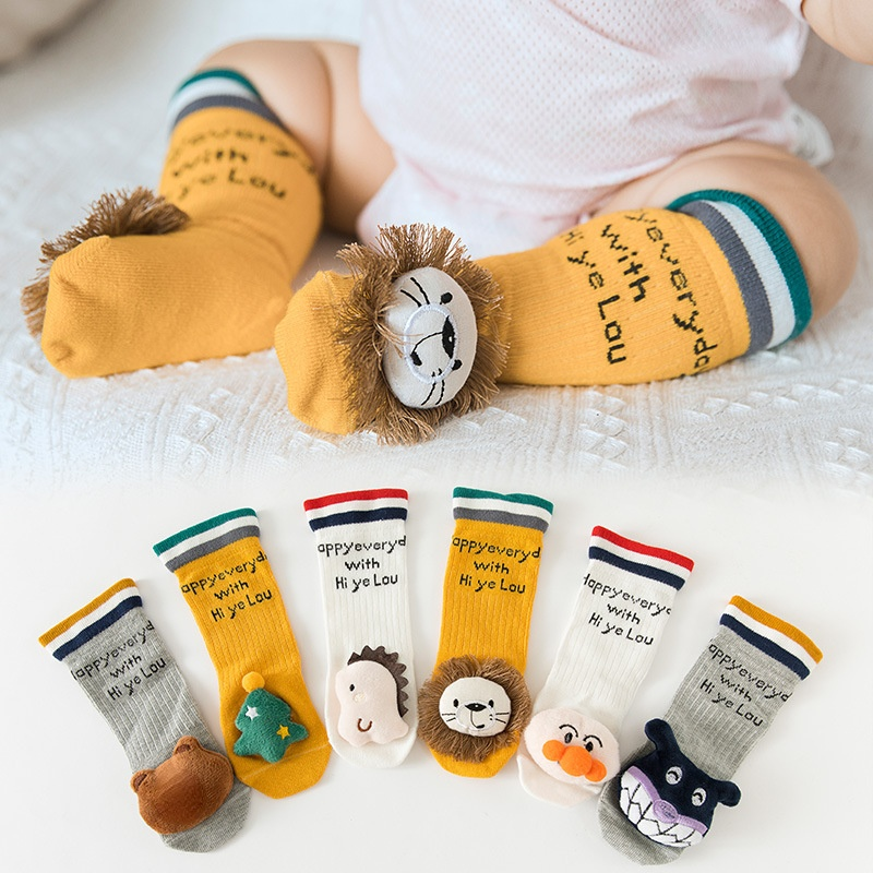 2022 Spring Autumn Baby Cartoon Doll Stockings baby Cotton Cute Animal Socks Baby Boy And Baby Girl Socks 0-3Y