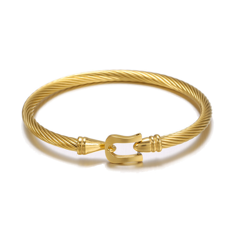 Brand Mens Opening Bracelet Stainless Steel Bracelet Hip Hop Jewelry Bracelets In Bulk