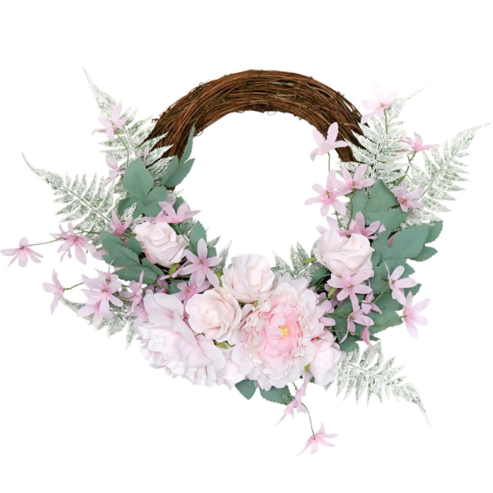 Olijf groen olijfkrans voor de voordeur | 60 cm olijf lenteslinger voor