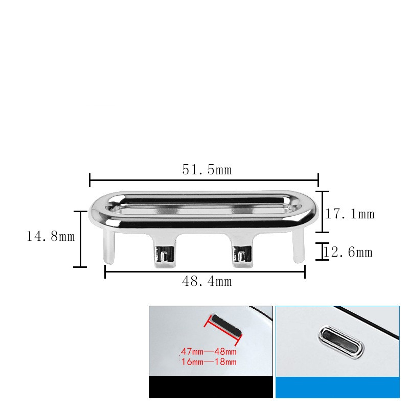 1/4PCS Wash Basin Overflow Ring Silver Plastic Kitchen Bathroom Basin Trim Sink Hole Round Overflow Plug Bath Drain Cap Net Ring: Nickel / 76mm