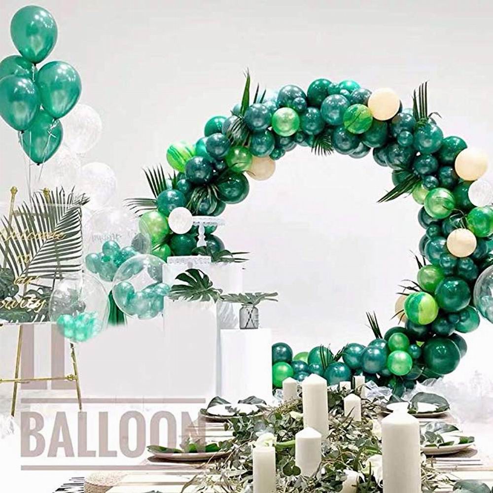Jungle Safari Theme Party Supplies Green Balloons Garland Arch Kit Birthday Baby Shower Forest Party Christmas Decorations