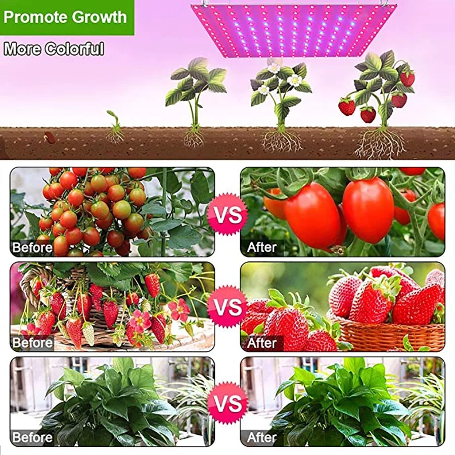 Led-växellampa fullspektrumlampa 1000w x 1500w led-växtlampor växthus inomhus fytolampa odlingsbelysning usa eu uk-kontakt