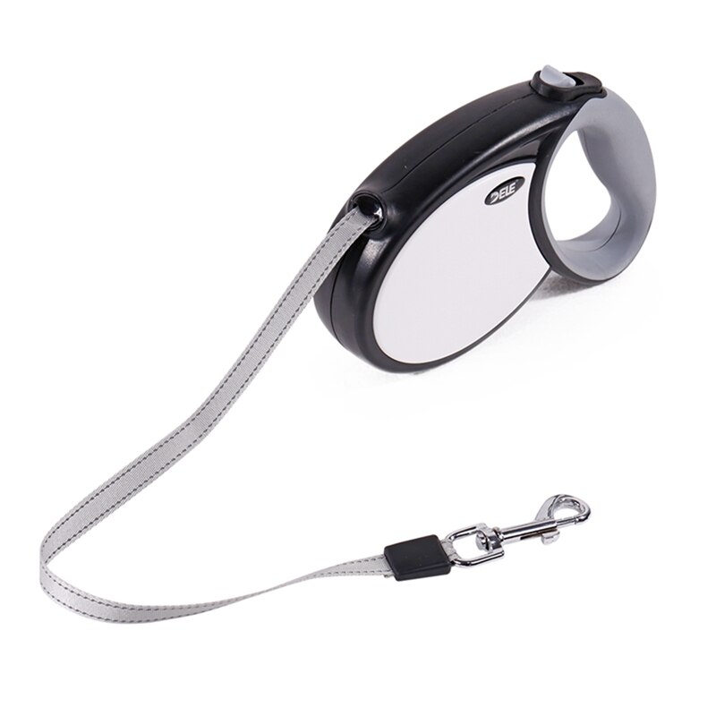 Hondenriem met trekkoord, automatische hondenriem met reflecterende strip, uittrekbare hondenriem met 5/7m automatische abs/tpr-riemen, hondenriem met reflecterende strip, hondenriem met lint: 7m