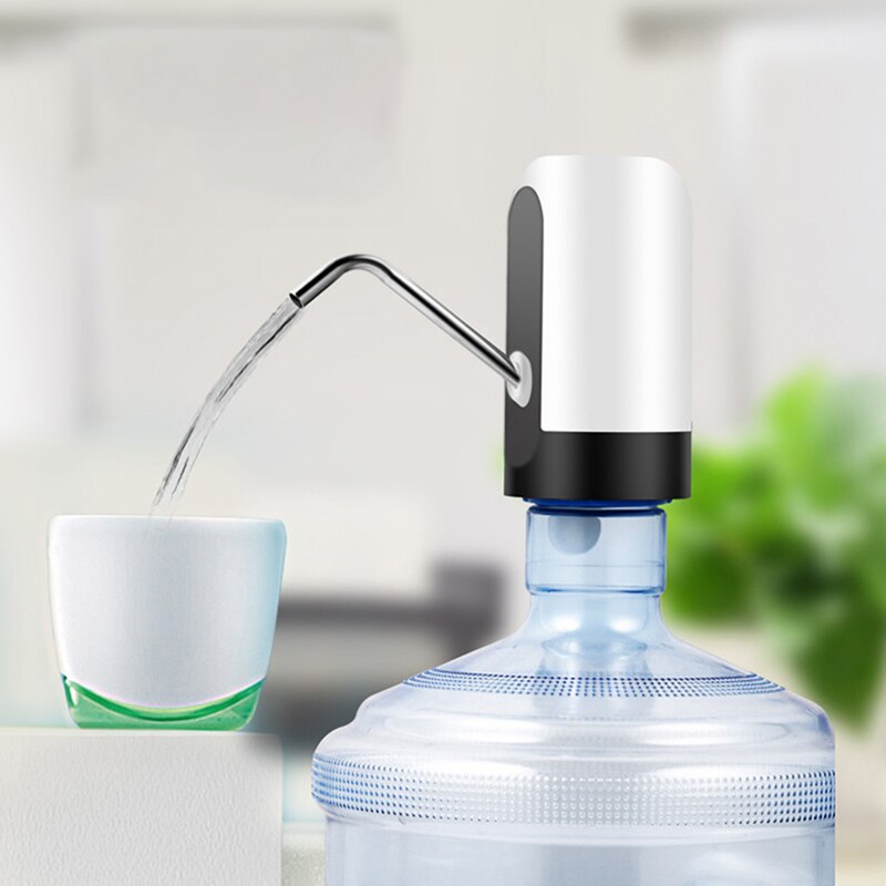 Dispensador de agua eléctrico USB, dispositivo de bombeo de agua potable con botón, botella automática, para hogar, escuela y oficina
