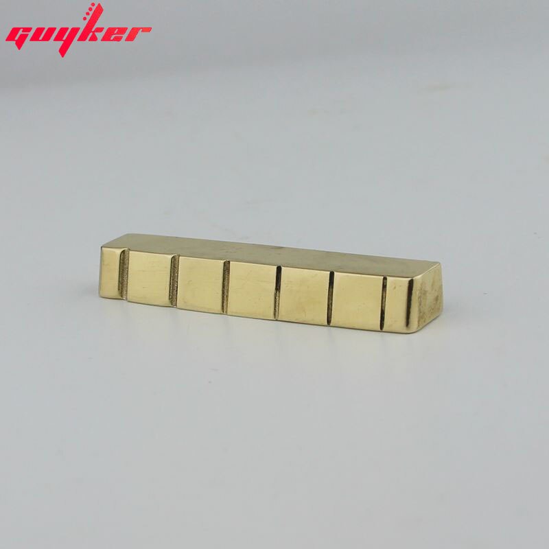 Solid Brass Slotted Guitar Nut 43mm For LP Guitars