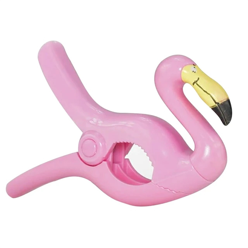 Simpatici asciugamani da spiaggia in plastica clip per lettini prendisole prendisole animali decorativi mollette per vestiti grandi stendibiancheria clip di fissaggio: BIANCO