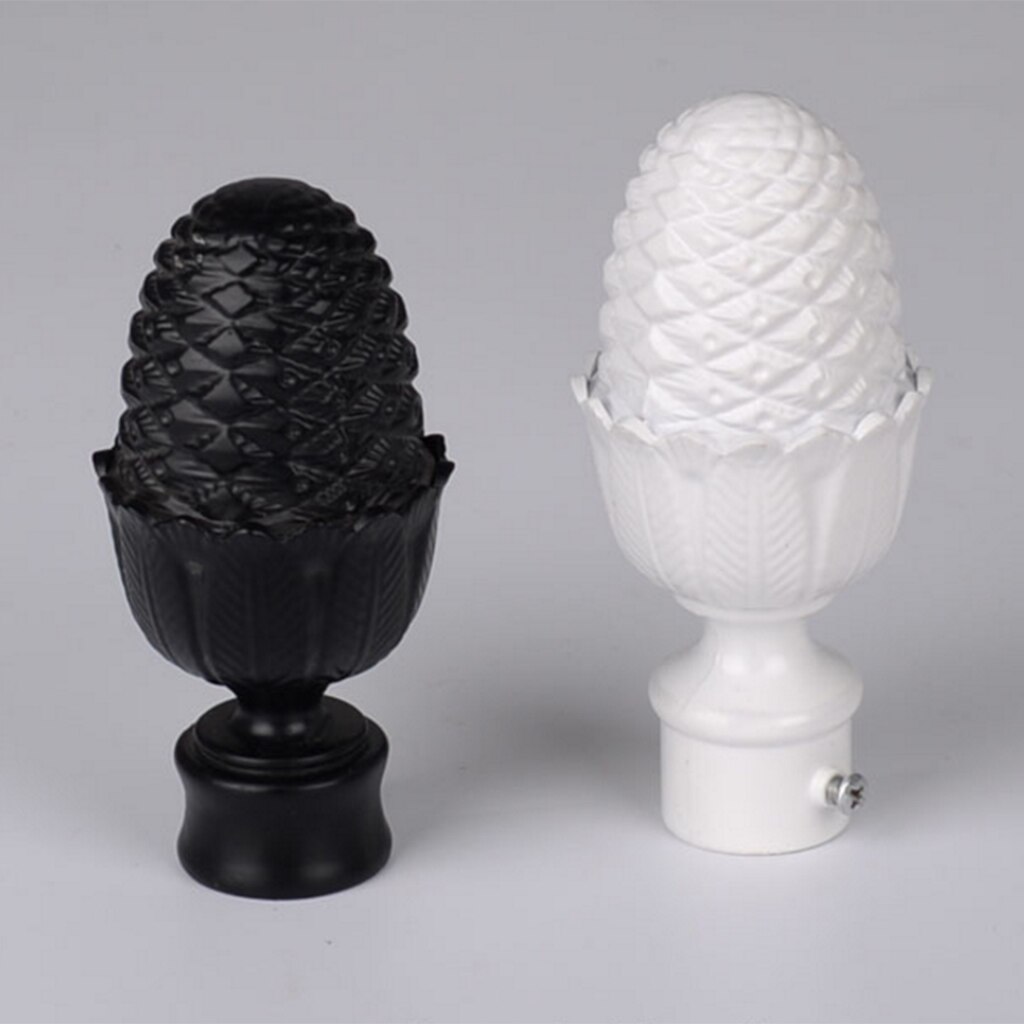 Various Curtain Pole Finials Window Panel Rod Decorative Ends Head - 1 Pcs PICK