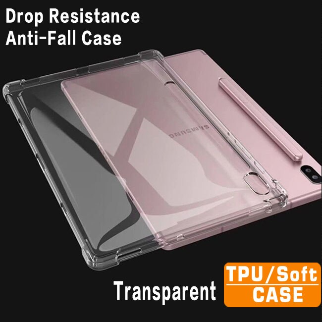 Resistant case For Samsung Galaxy Tab S7 11 T870 T875 Clear Case For Samsung TAB S7 12.4 T970 T975 TPU Case: Transparent CASE / S7 11 inch T870 T875