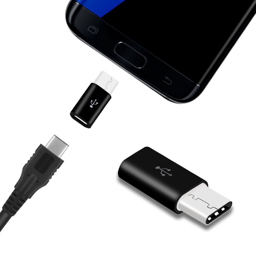 Mikro USB Weiblichen zu Typ-C Männlichen OTG Adapter Daten Transfer Konverter für Android