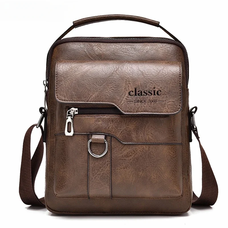 Mannen Crossbody Tas Mannen Schoudertassen Ritsen Handtassen Grote Capaciteit Kunstleer Tas Voor Mannelijke Messenger Tote Bags bolsa