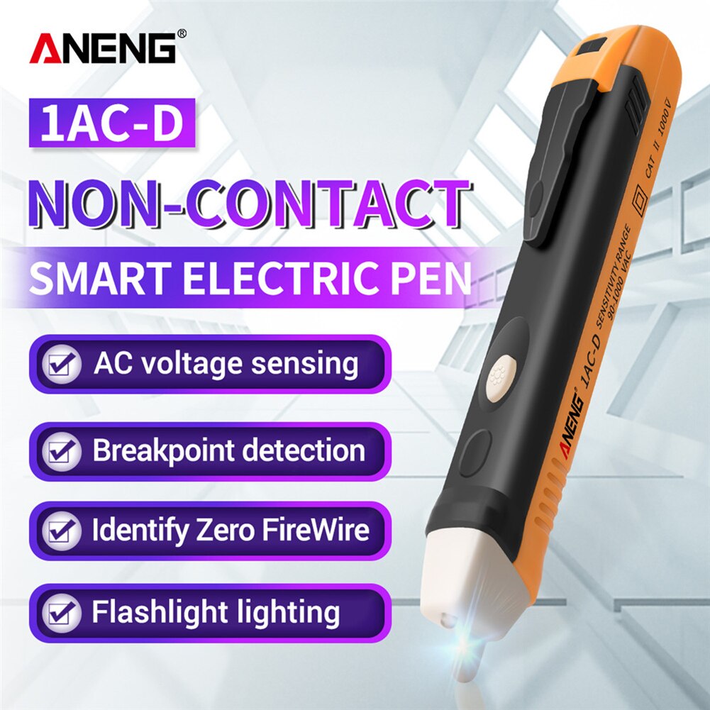 Elektrische Anzeige 90-1000V test bleistift Voltmeter Spannung Sonde Volt Meter Nicht-kontaktieren induktion Power Detektor Test stift Buchse