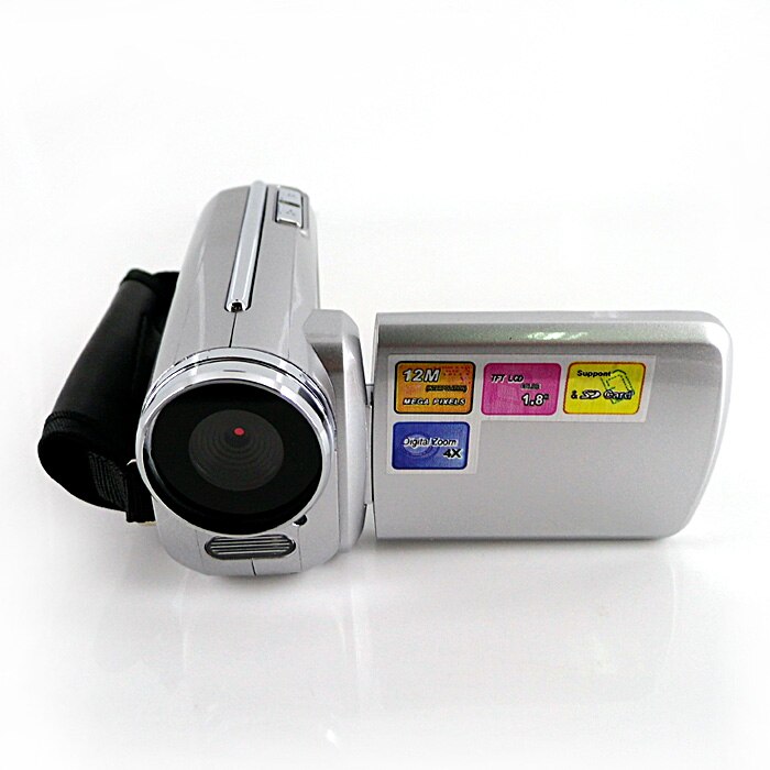 Winait max 12mp digital video camcorder mit 1,8 ''TFT-display digital video kamera freies: Silber / add 8g card