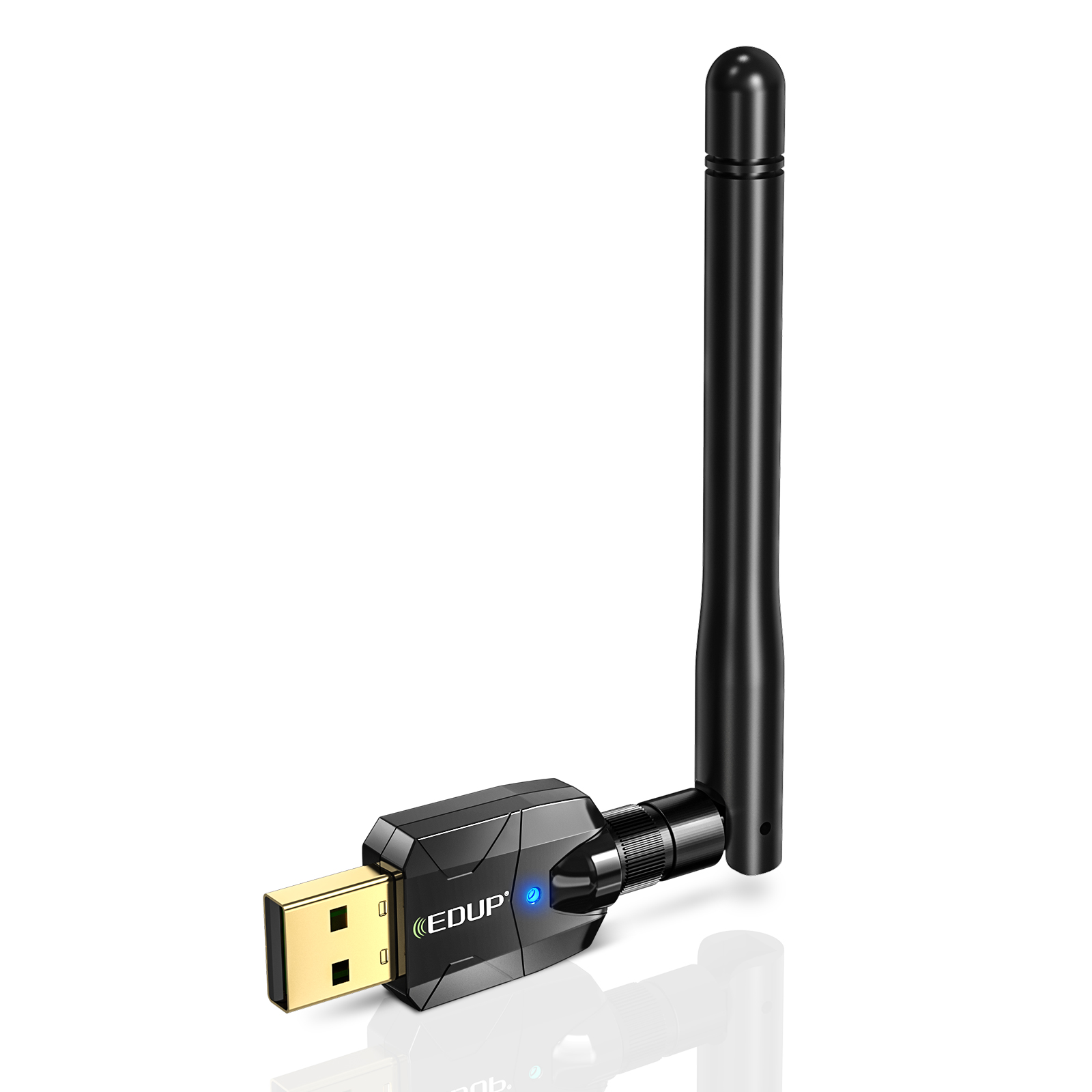 EDUP 3553Plus USB Bluetooth 5.4 Adapter 100M for PC Wireless Mouse Speakers Music Audio Receiver Transmitter Bluetooth EDR BLE: Default Title